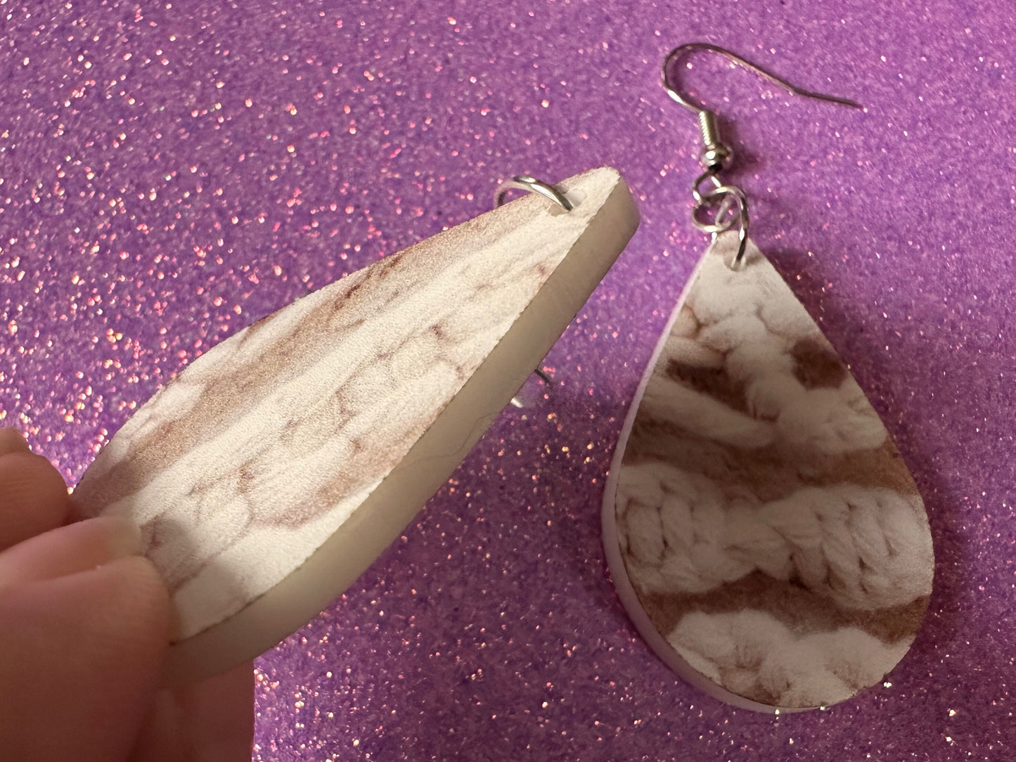 Macramé Earrings: Laser Cut Acrylic Macrame Earrings, Hobby, Knotting, Knots, Crafter, Plants, Crafts, Textile, Best Gifts for Her/Him/Them