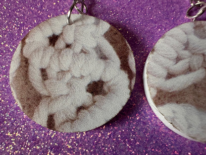 Macramé Earrings: Laser Cut Acrylic Macrame Earrings, Hobby, Knotting, Knots, Crafter, Plants, Crafts, Textile, Best Gifts for Her/Him/Them