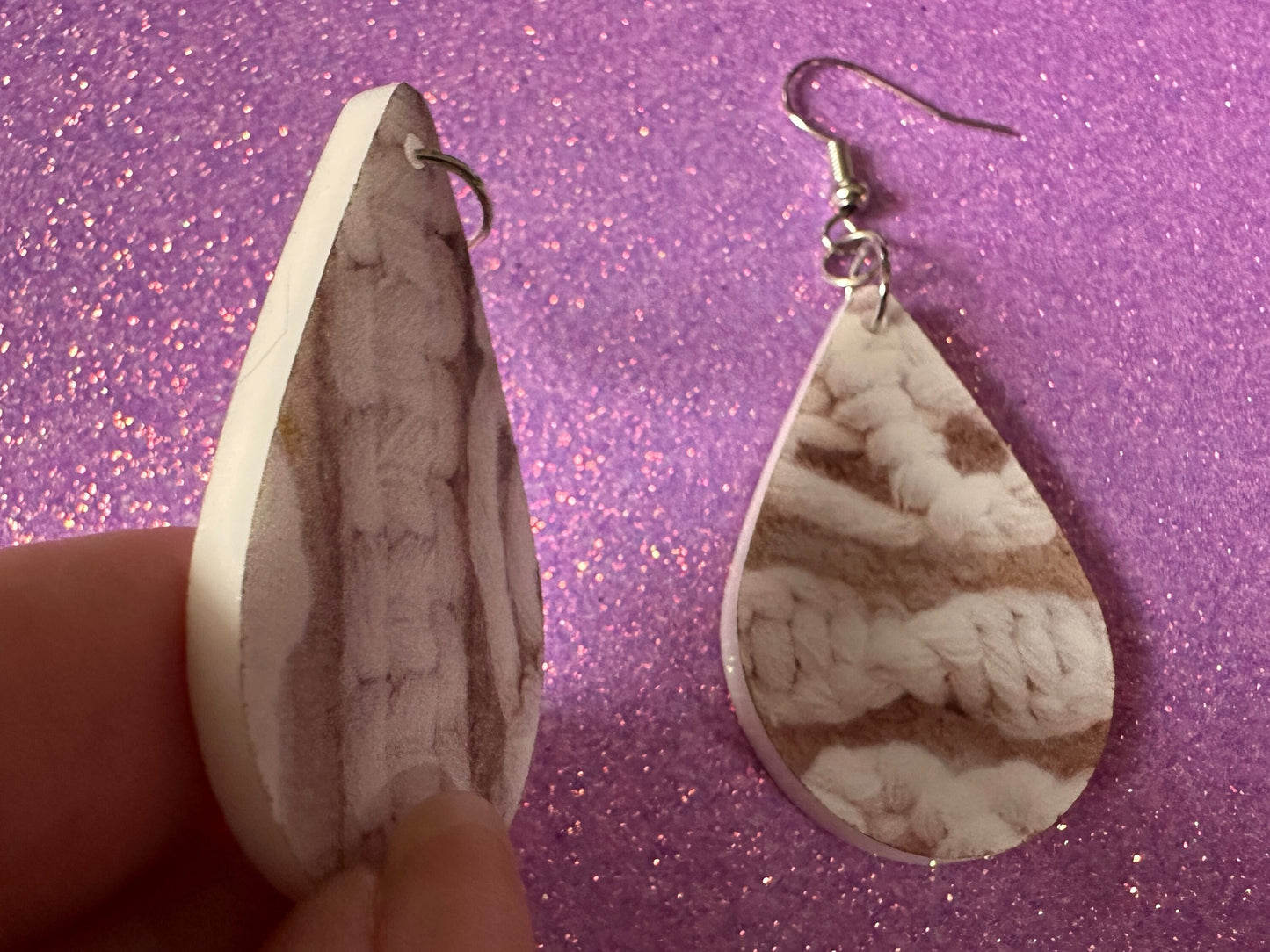 Macramé Earrings: Laser Cut Acrylic Macrame Earrings, Hobby, Knotting, Knots, Crafter, Plants, Crafts, Textile, Best Gifts for Her/Him/Them