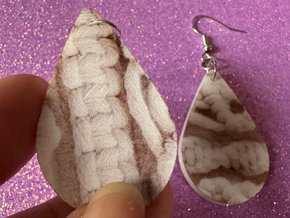 Macramé Earrings: Laser Cut Acrylic Macrame Earrings, Hobby, Knotting, Knots, Crafter, Plants, Crafts, Textile, Best Gifts for Her/Him/Them