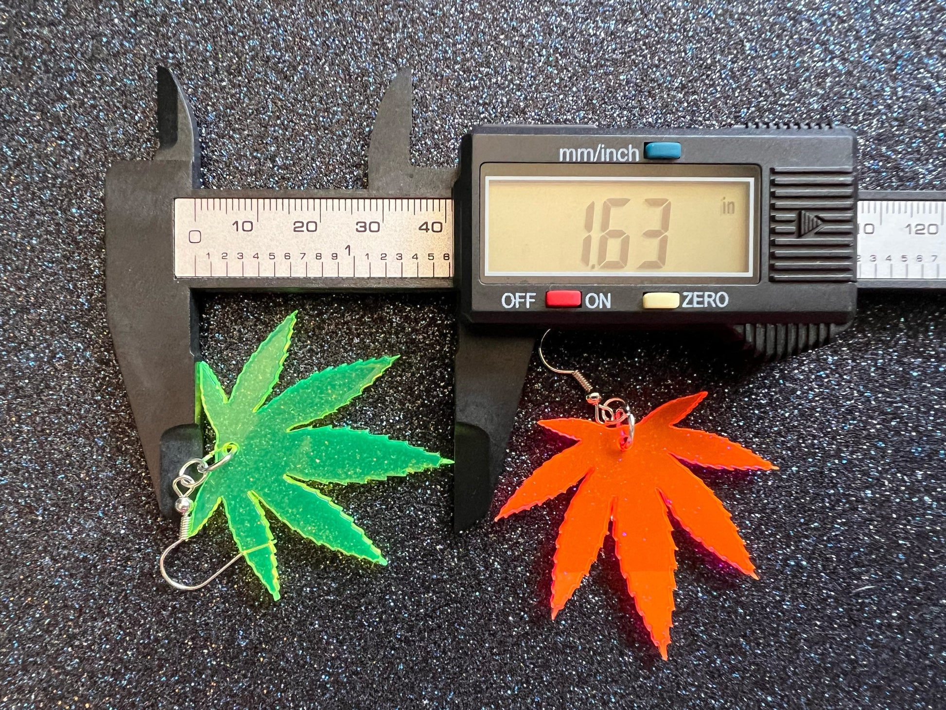Marijuana Leaf Earrings: Laser Cut Acrylic Weed Leaves, Green Earrings, Plants, 420, Pot, Gag Gift, Novelty, Best Gifts for Her/Him/Them