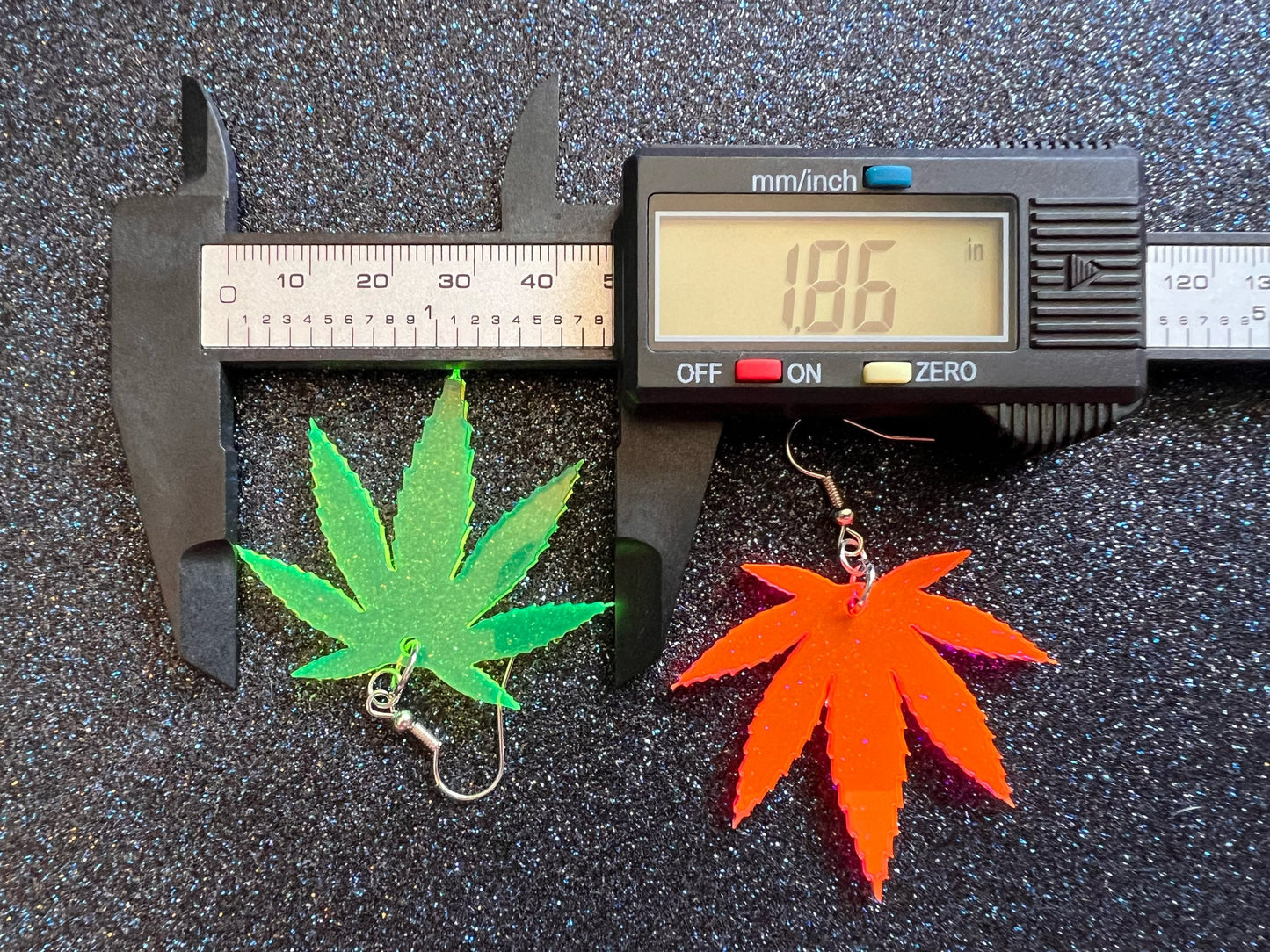 Marijuana Leaf Earrings: Laser Cut Acrylic Weed Leaves, Green Earrings, Plants, 420, Pot, Gag Gift, Novelty, Best Gifts for Her/Him/Them