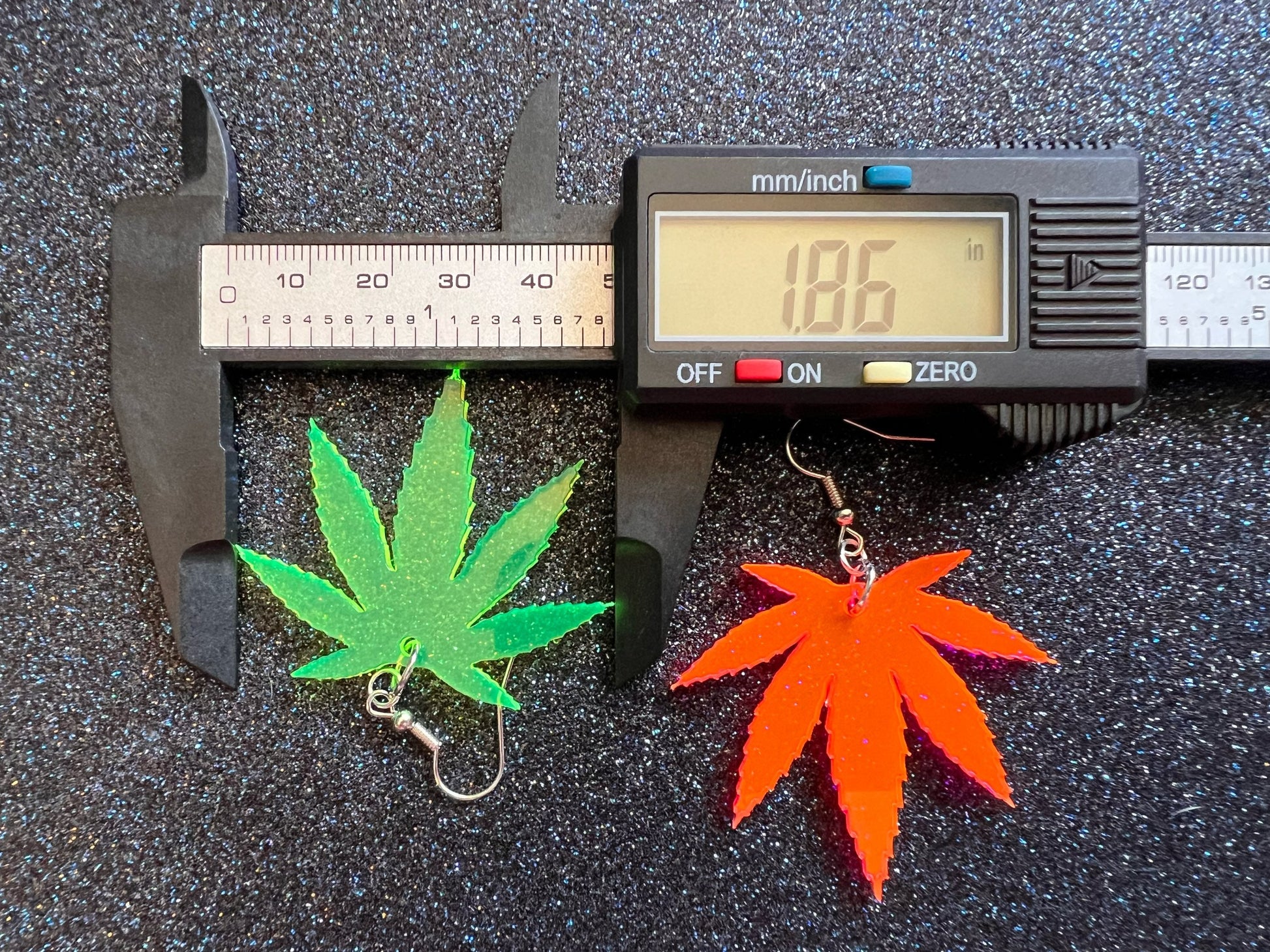 Marijuana Leaf Earrings: Laser Cut Acrylic Weed Leaves, Green Earrings, Plants, 420, Pot, Gag Gift, Novelty, Best Gifts for Her/Him/Them