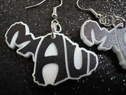 Maui Earrings: Laser Cut Acrylic Maui Earrings, Maui Strong, Lahaina Fire, Good Cause Earrings, Hawaii, Aloha, Best Gifts for Her/Him/Them