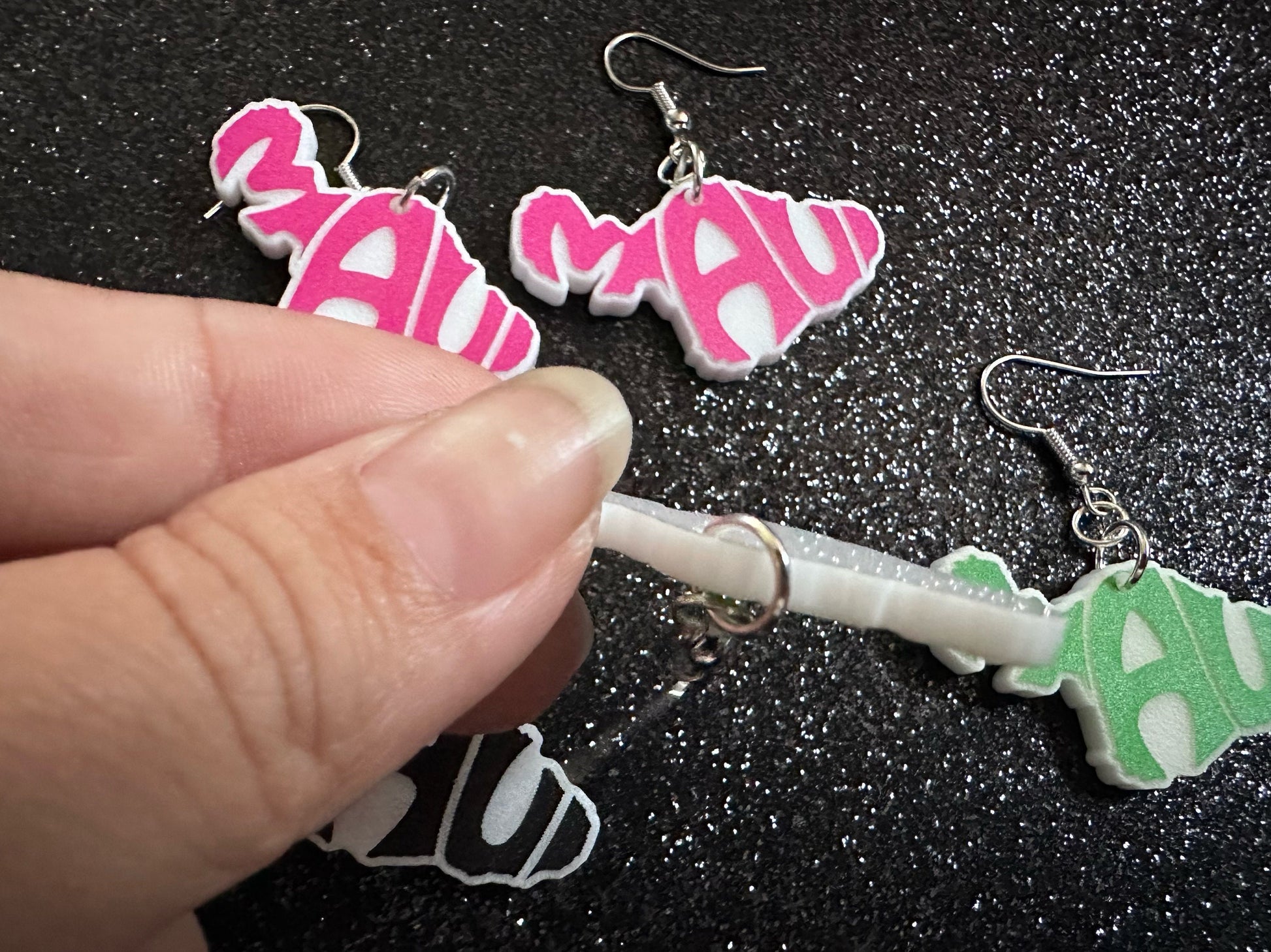 Maui Earrings: Laser Cut Acrylic Maui Earrings, Maui Strong, Lahaina Fire, Good Cause Earrings, Hawaii, Aloha, Best Gifts for Her/Him/Them
