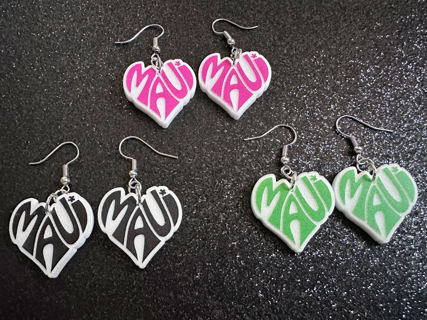 Maui Earrings: Laser Cut Acrylic Maui Earrings, Maui Strong, Lahaina Fire, Good Cause Earrings, Hawaii, Aloha, Best Gifts for Her/Him/Them