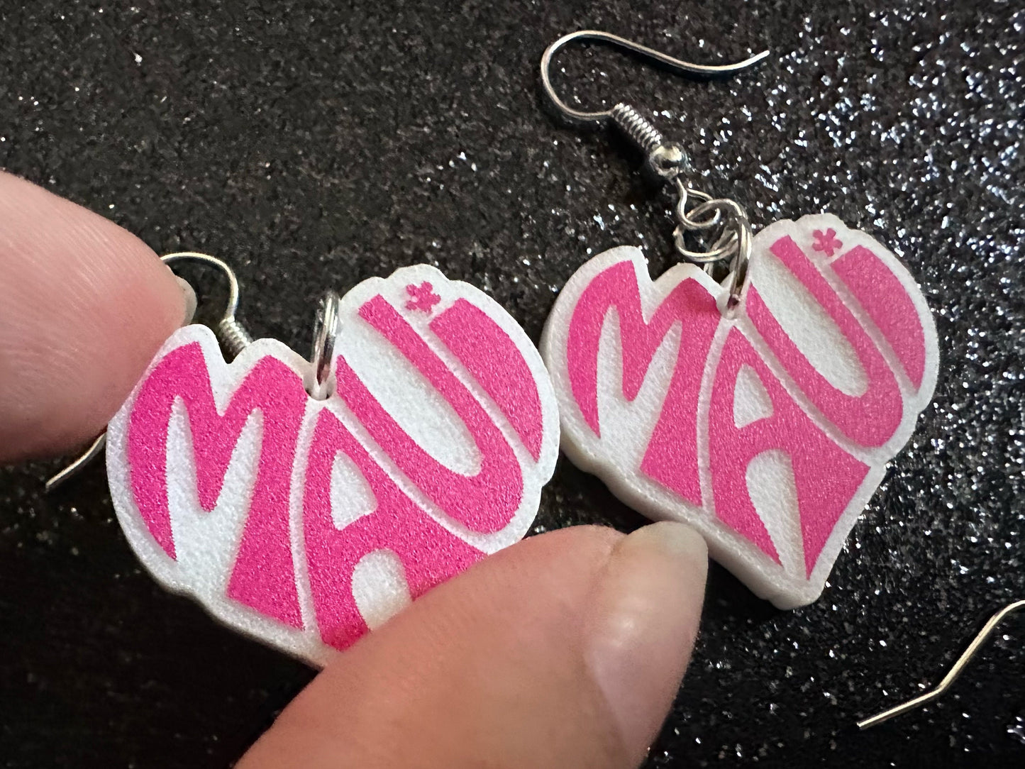 Maui Earrings: Laser Cut Acrylic Maui Earrings, Maui Strong, Lahaina Fire, Good Cause Earrings, Hawaii, Aloha, Best Gifts for Her/Him/Them