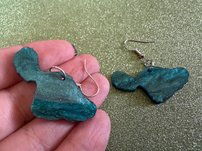 Maui Earrings: Laser Cut Acrylic Maui Earrings, Maui Strong, Lahaina Fire, Good Cause Earrings, Hawaii, Aloha, Best Gifts for Her/Him/Them