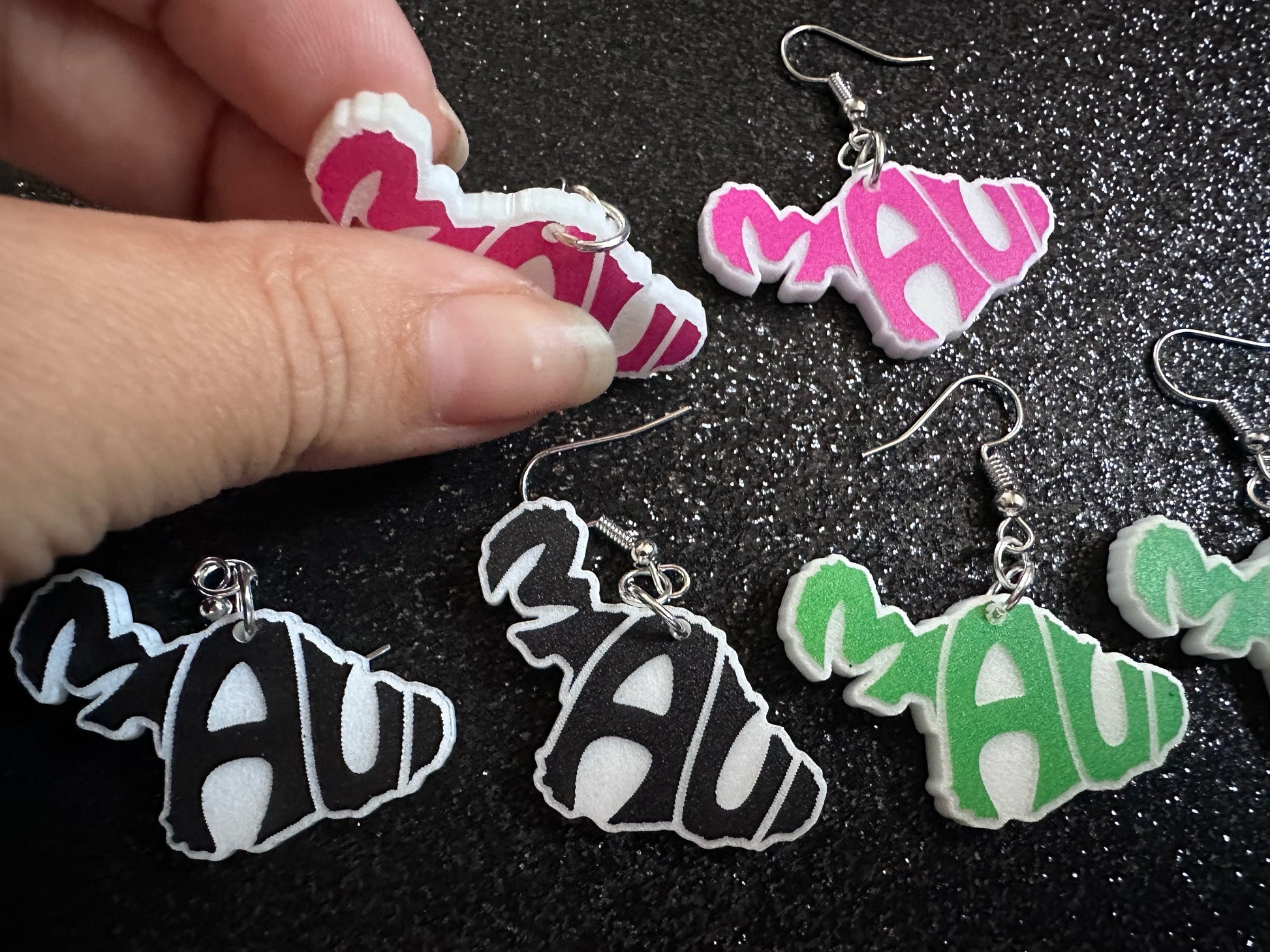 Maui Earrings: Laser Cut Acrylic Maui Earrings, Maui Strong, Lahaina Fire, Good Cause Earrings, Hawaii, Aloha, Best Gifts for Her/Him/Them