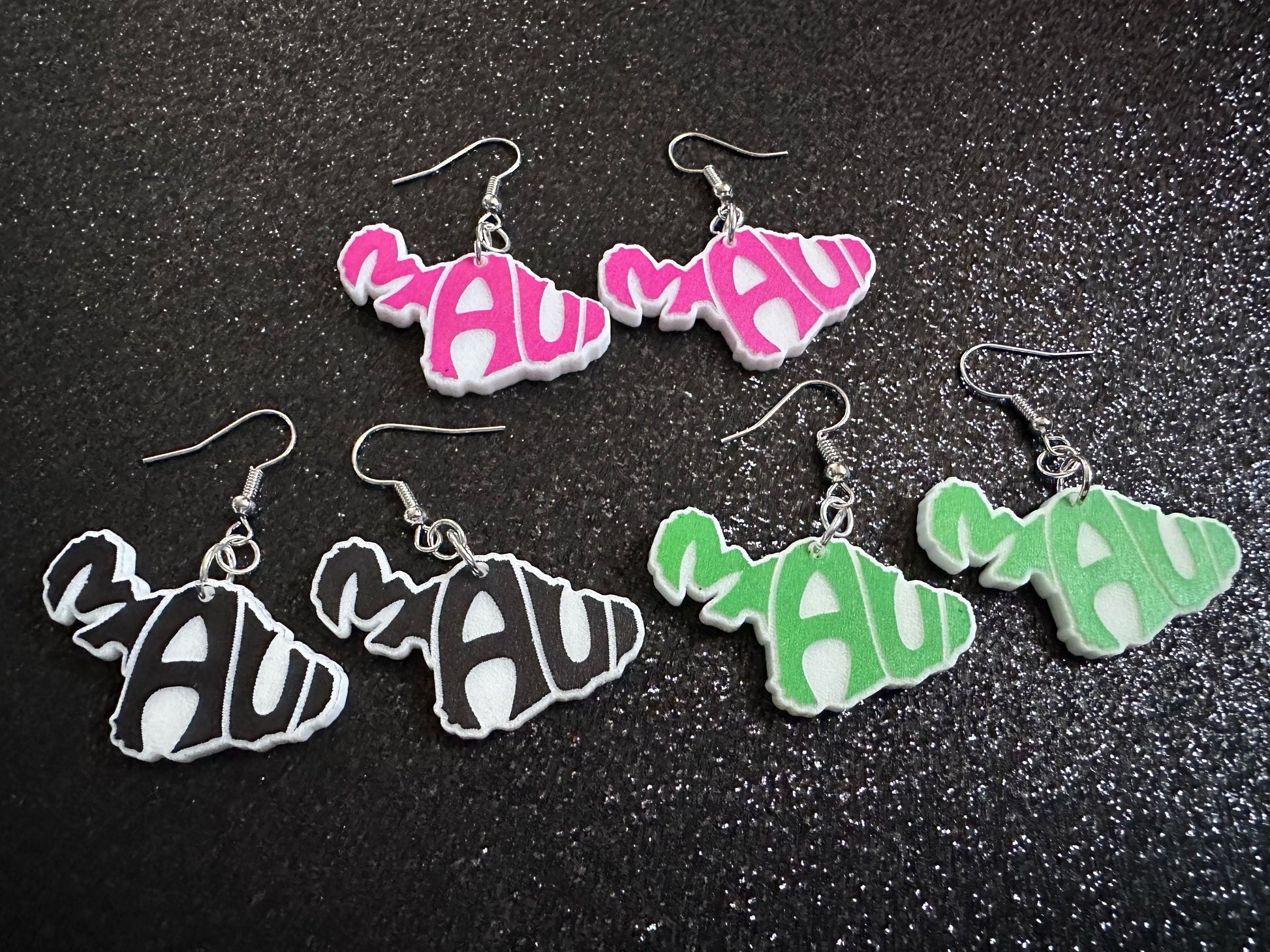 Maui Earrings: Laser Cut Acrylic Maui Earrings, Maui Strong, Lahaina Fire, Good Cause Earrings, Hawaii, Aloha, Best Gifts for Her/Him/Them