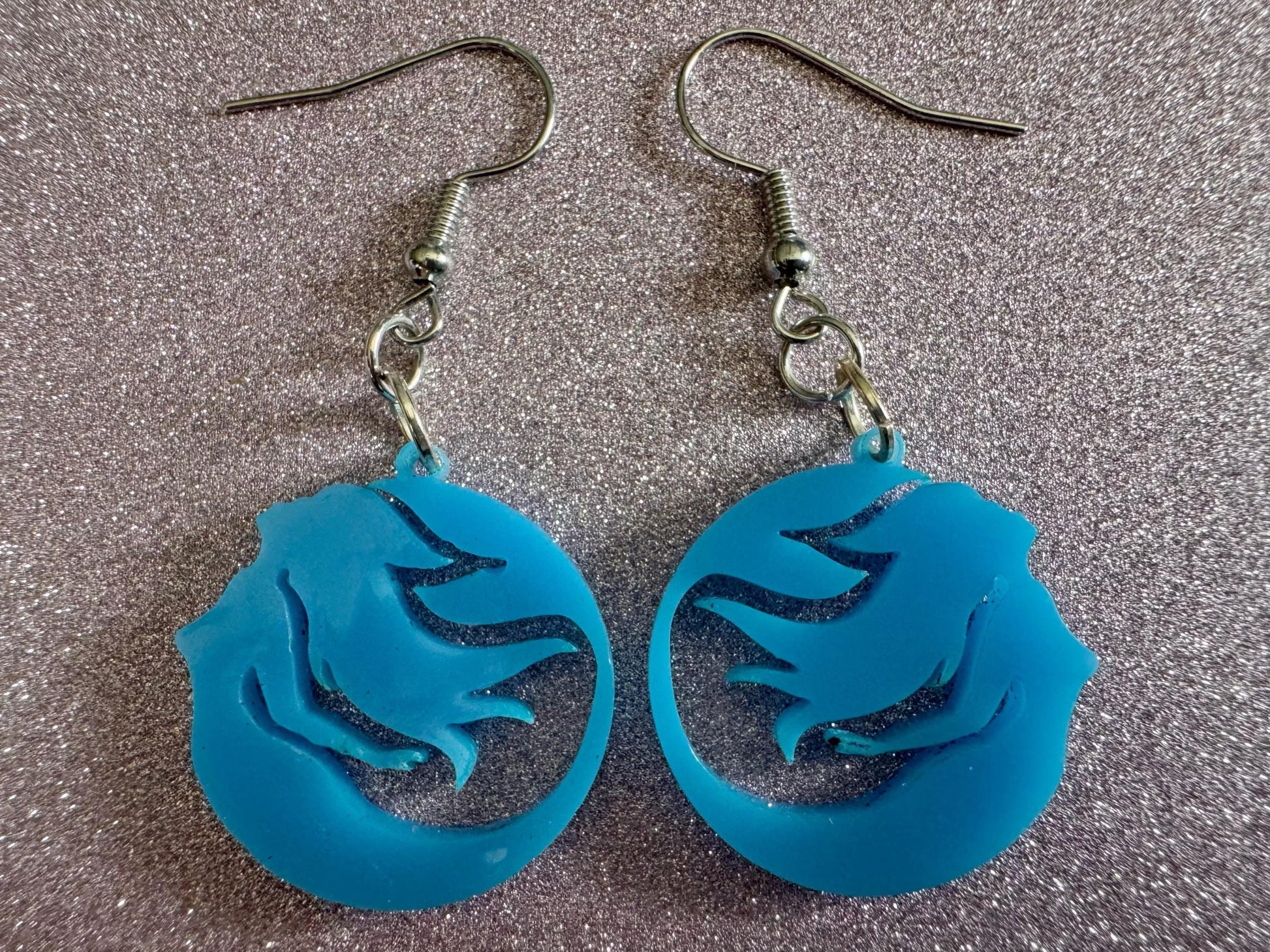 Mermaid Tail Earrings: Lase Cut Acrylic Mermaid Tails, Mermaid Scales, Mermaids, Ocean, Aquatic, Magic, Novelty, Best Gifts for Her/Him/Them