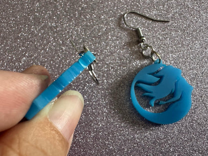 Mermaid Tail Earrings: Lase Cut Acrylic Mermaid Tails, Mermaid Scales, Mermaids, Ocean, Aquatic, Magic, Novelty, Best Gifts for Her/Him/Them