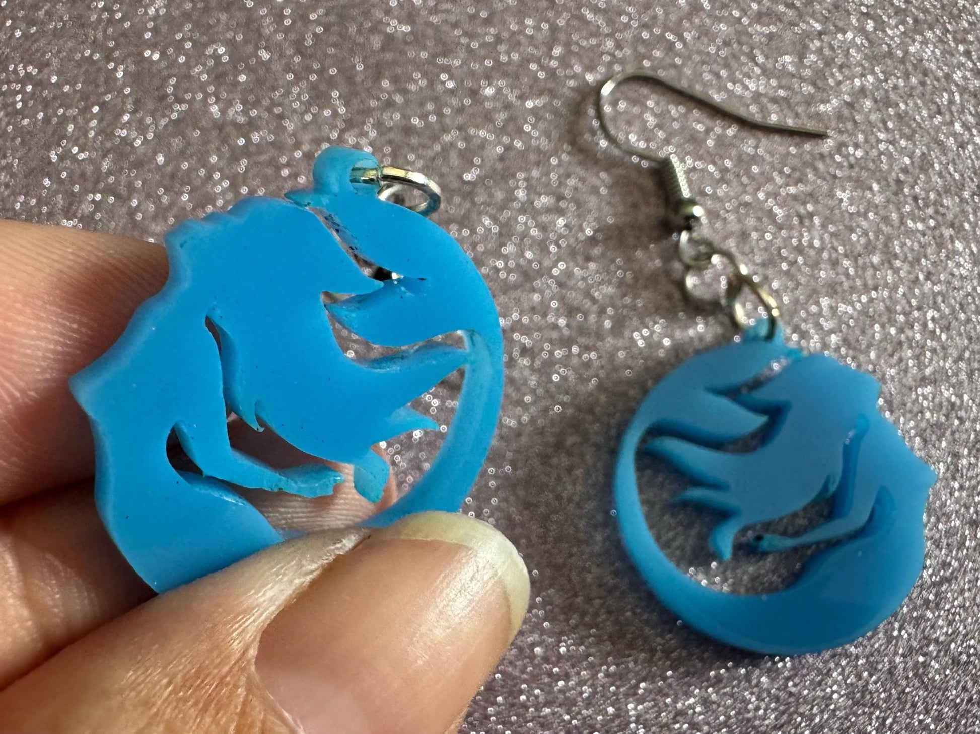 Mermaid Tail Earrings: Lase Cut Acrylic Mermaid Tails, Mermaid Scales, Mermaids, Ocean, Aquatic, Magic, Novelty, Best Gifts for Her/Him/Them