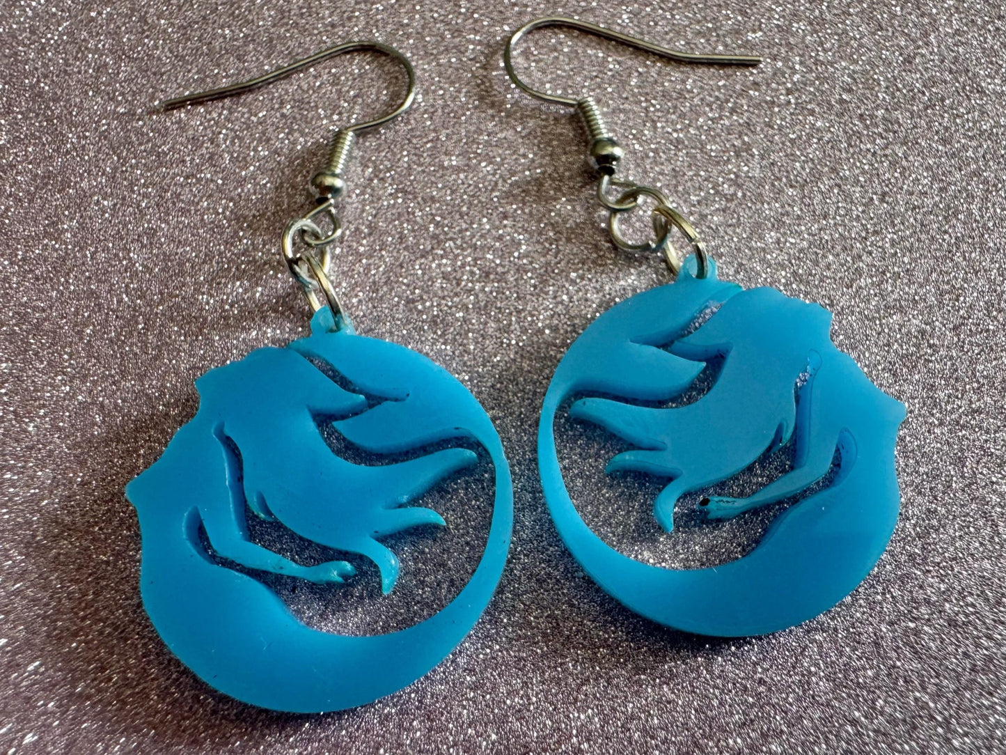Mermaid Tail Earrings: Lase Cut Acrylic Mermaid Tails, Mermaid Scales, Mermaids, Ocean, Aquatic, Magic, Novelty, Best Gifts for Her/Him/Them