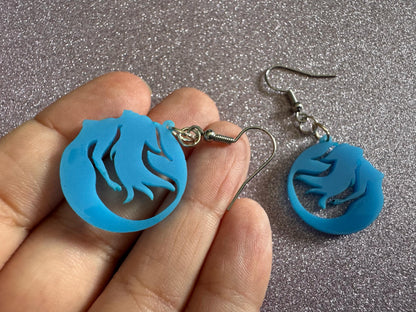 Mermaid Tail Earrings: Lase Cut Acrylic Mermaid Tails, Mermaid Scales, Mermaids, Ocean, Aquatic, Magic, Novelty, Best Gifts for Her/Him/Them