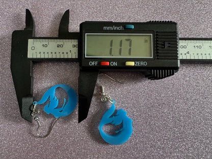 Mermaid Tail Earrings: Lase Cut Acrylic Mermaid Tails, Mermaid Scales, Mermaids, Ocean, Aquatic, Magic, Novelty, Best Gifts for Her/Him/Them