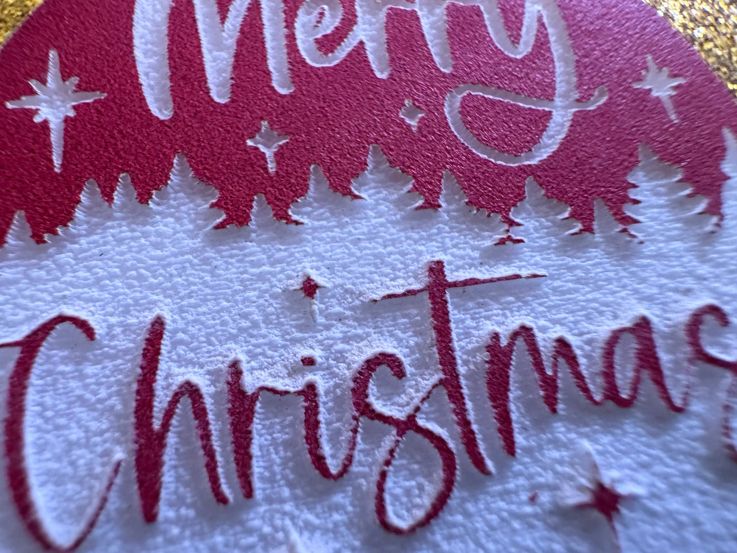 Merry Christmas Earrings: Laser Cut Acrylic Xmas Earrings, X-mas, Winter Holidays, Santa Claus, Snow, Presents, Best Gifts for Her/Him/Them