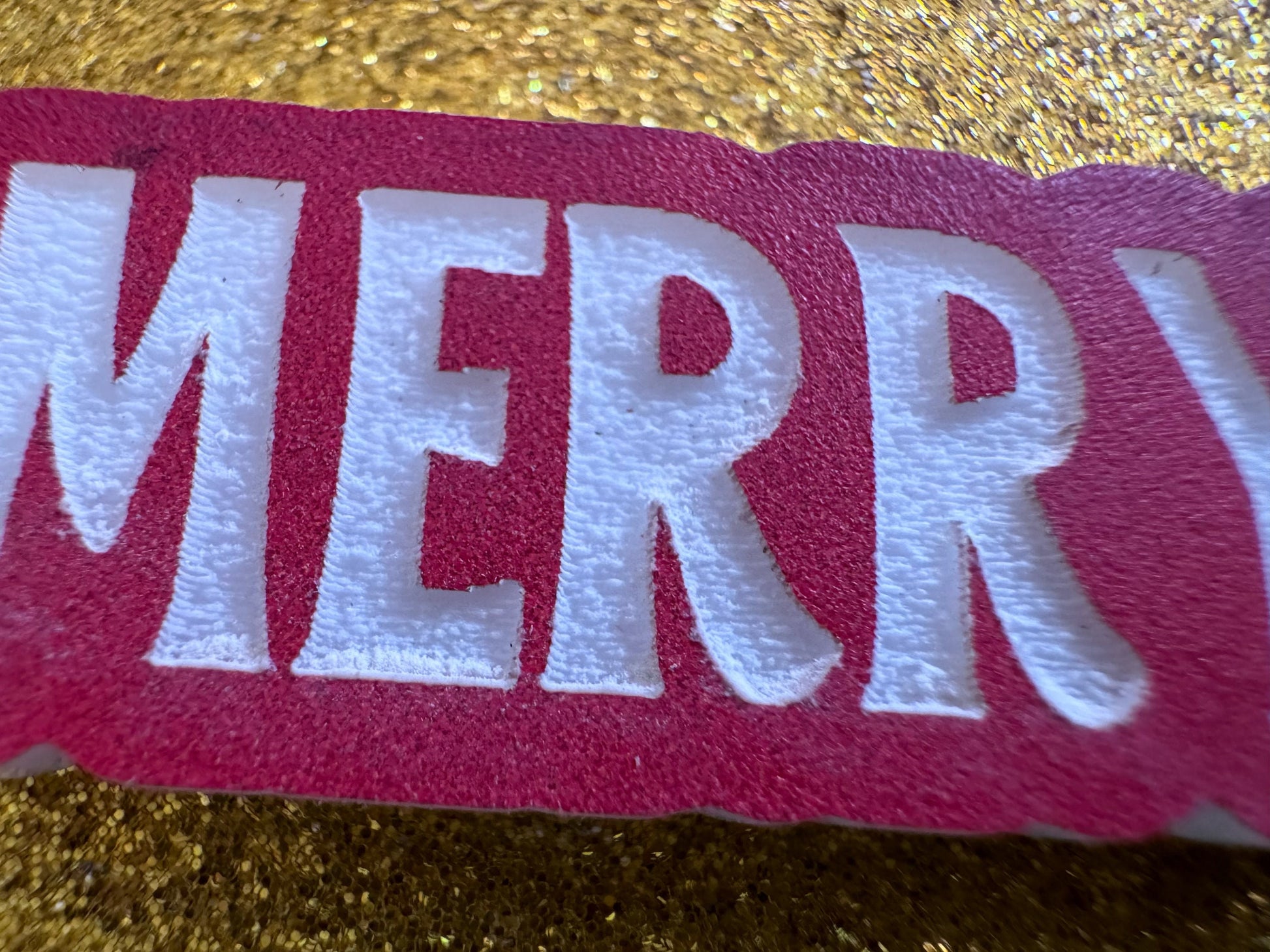 Merry X-mas Earrings: Laser Cut Acrylic Christmas Text Earrings, Xmas, Winter Holidays, Santa Claus, Presents, Best Gifts for Her/Him/Them