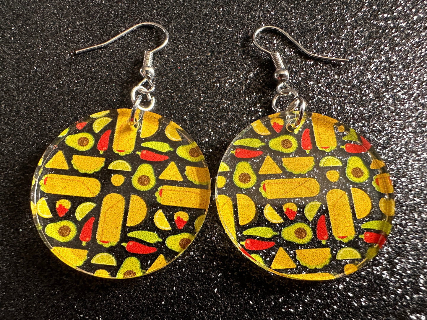 Mexican Food Earrings: Laser Cut Acrylic Tacos, Burritos, Guacamole, Avocado, Chips, Chili Pepper, Lime, Cuisine Best Gifts for Her/Him/Them