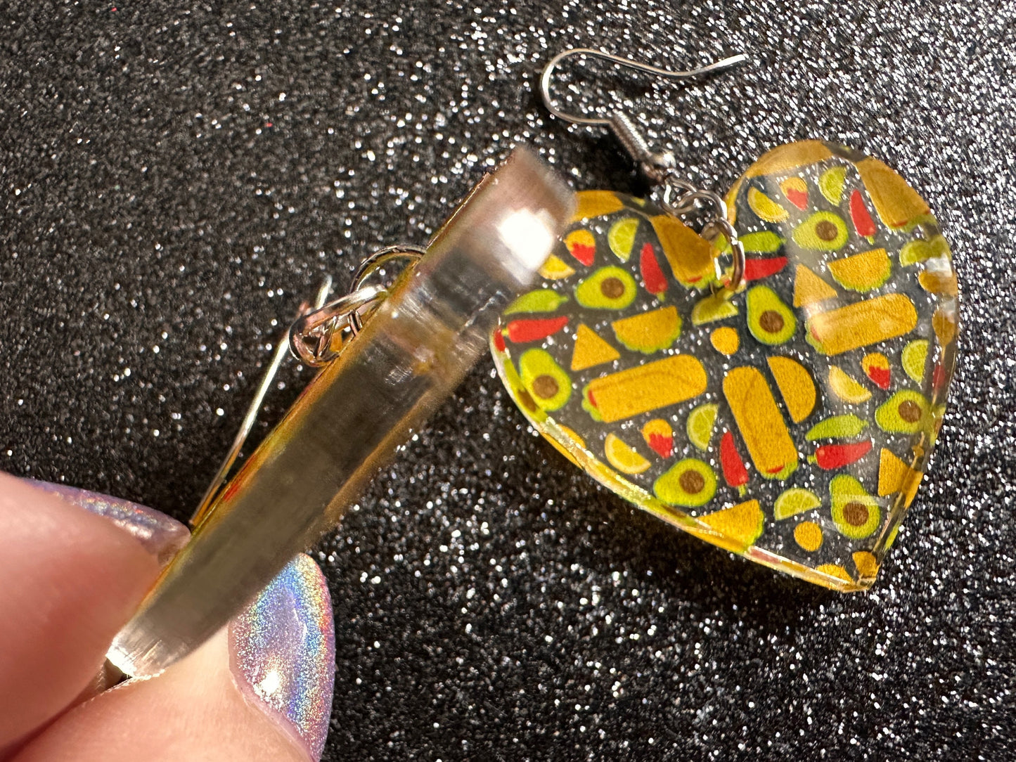 Mexican Food Earrings: Laser Cut Acrylic Tacos, Burritos, Guacamole, Avocado, Chips, Chili Pepper, Lime, Cuisine Best Gifts for Her/Him/Them