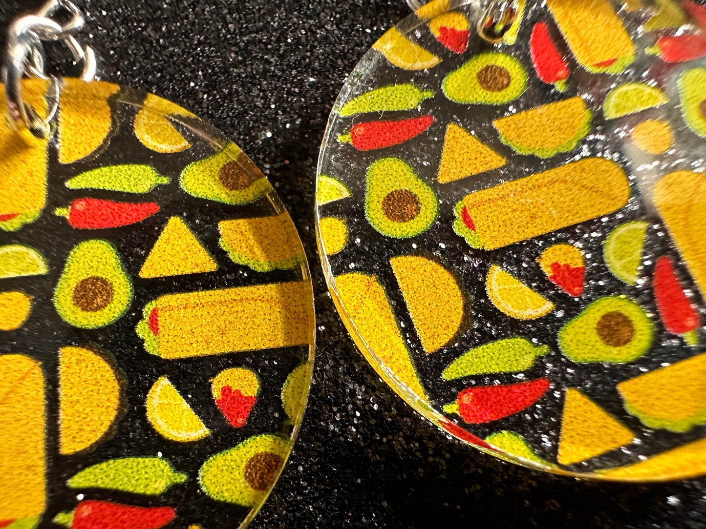 Mexican Food Earrings: Laser Cut Acrylic Tacos, Burritos, Guacamole, Avocado, Chips, Chili Pepper, Lime, Cuisine Best Gifts for Her/Him/Them