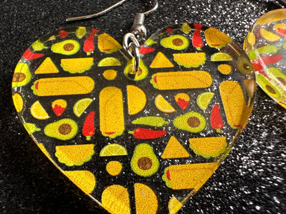 Mexican Food Earrings: Laser Cut Acrylic Tacos, Burritos, Guacamole, Avocado, Chips, Chili Pepper, Lime, Cuisine Best Gifts for Her/Him/Them