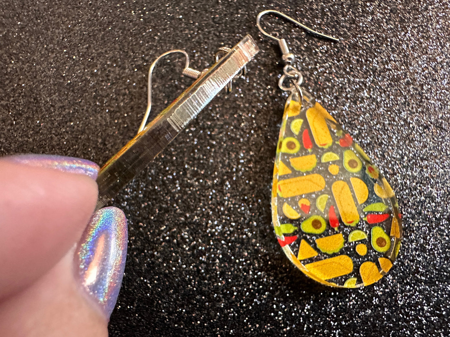 Mexican Food Earrings: Laser Cut Acrylic Tacos, Burritos, Guacamole, Avocado, Chips, Chili Pepper, Lime, Cuisine Best Gifts for Her/Him/Them