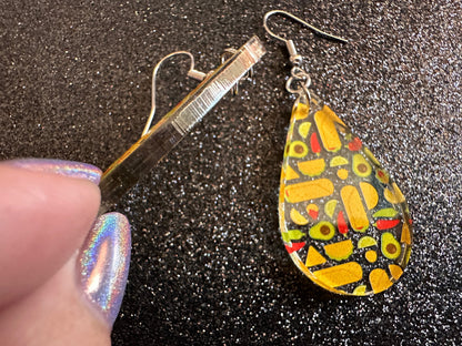 Mexican Food Earrings: Laser Cut Acrylic Tacos, Burritos, Guacamole, Avocado, Chips, Chili Pepper, Lime, Cuisine Best Gifts for Her/Him/Them