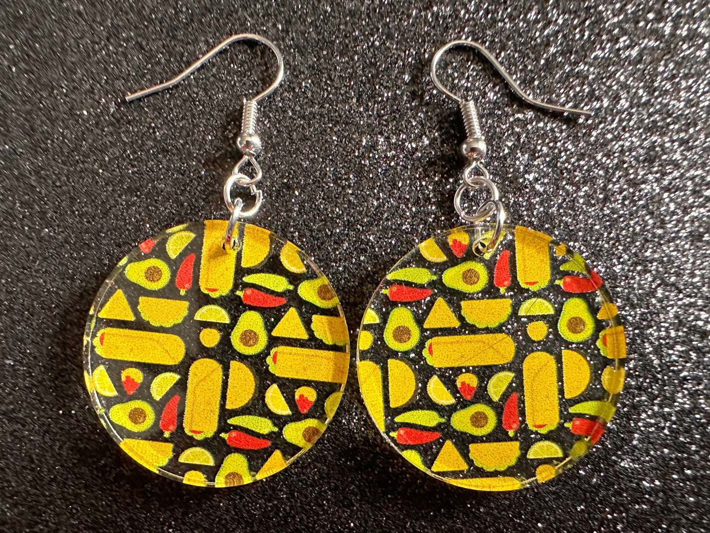 Mexican Food Earrings: Laser Cut Acrylic Tacos, Burritos, Guacamole, Avocado, Chips, Chili Pepper, Lime, Cuisine Best Gifts for Her/Him/Them