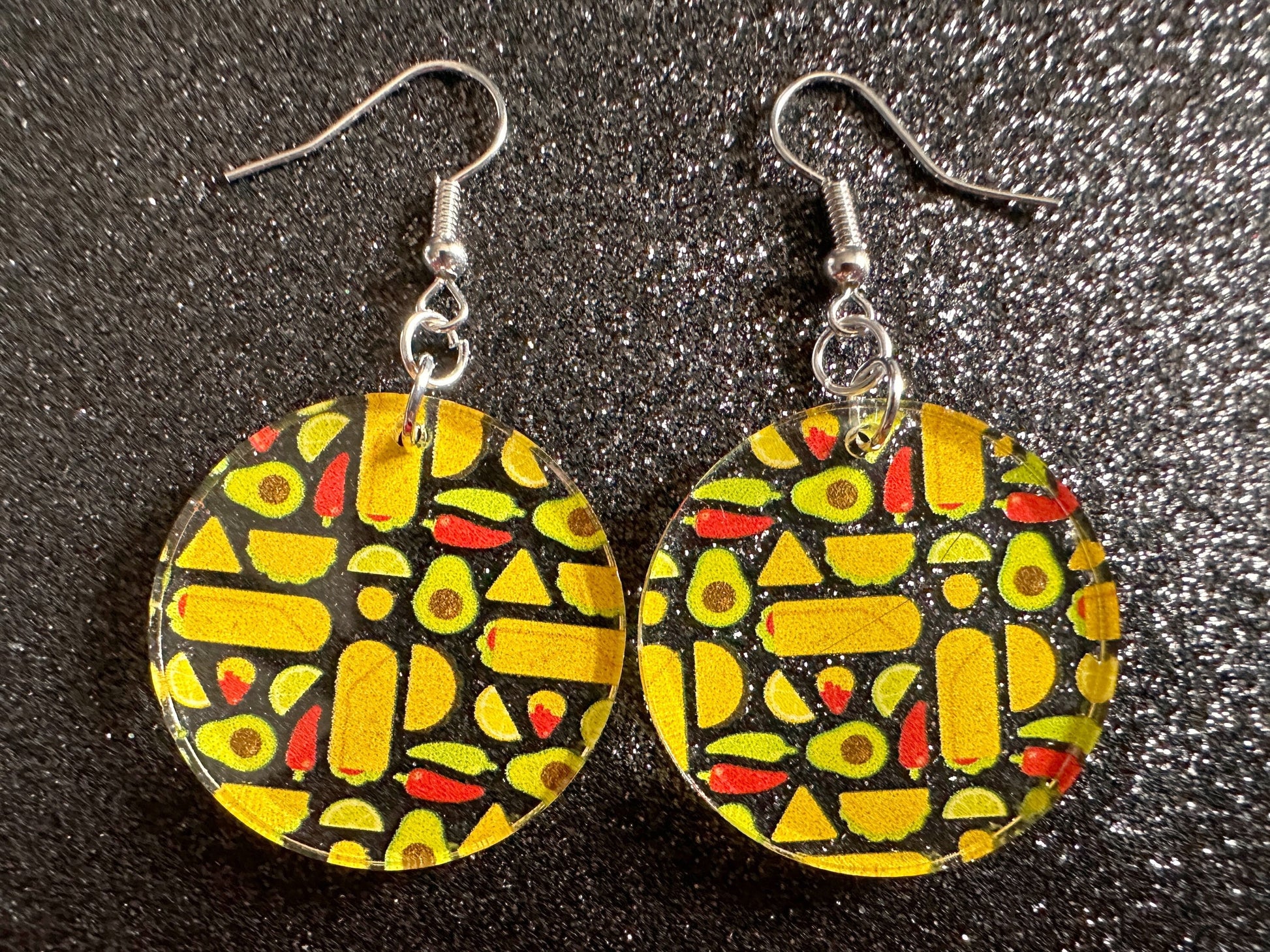 Mexican Food Earrings: Laser Cut Acrylic Tacos, Burritos, Guacamole, Avocado, Chips, Chili Pepper, Lime, Cuisine Best Gifts for Her/Him/Them