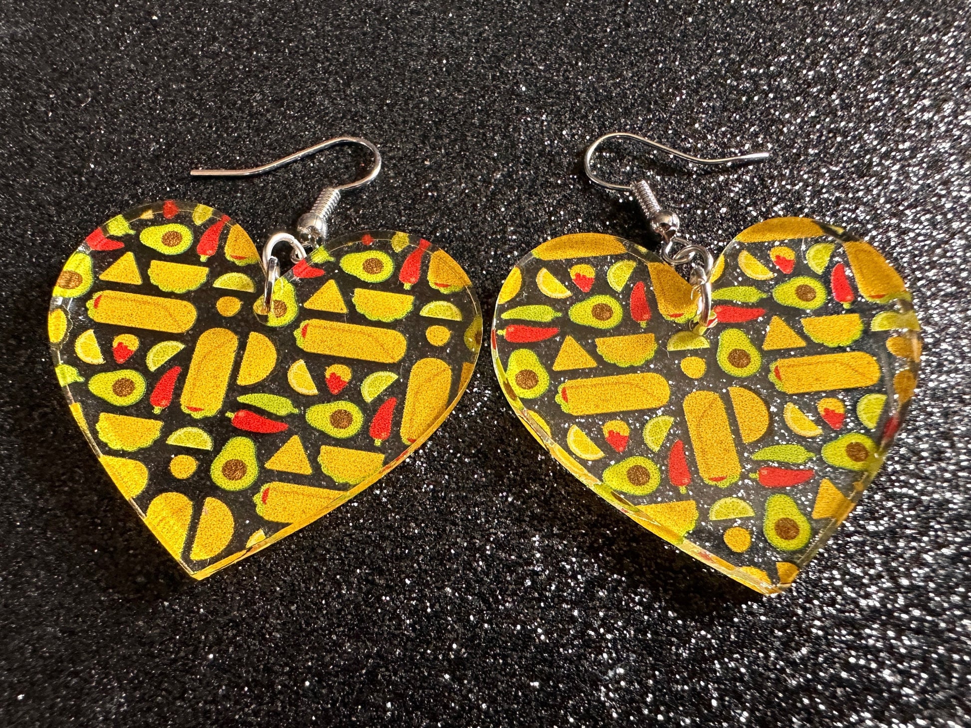 Mexican Food Earrings: Laser Cut Acrylic Tacos, Burritos, Guacamole, Avocado, Chips, Chili Pepper, Lime, Cuisine Best Gifts for Her/Him/Them