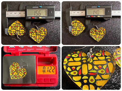 Mexican Food Earrings: Laser Cut Acrylic Tacos, Burritos, Guacamole, Avocado, Chips, Chili Pepper, Lime, Cuisine Best Gifts for Her/Him/Them