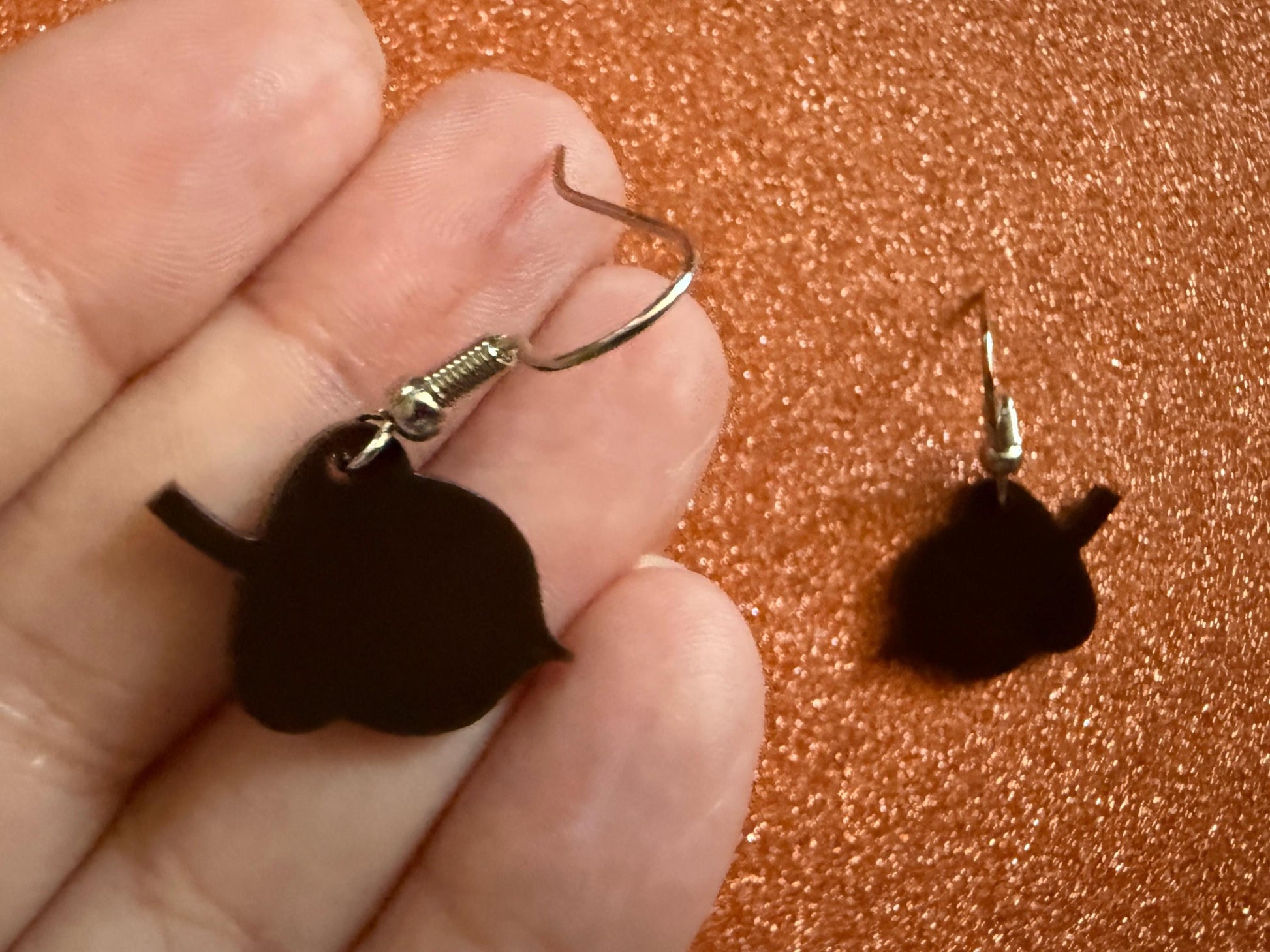 Mini Acorn Earrings: Laser Cut Acrylic Acorns, Forest, Fall, Autumn, Nuts, Nature, Squirrel, Holidays, Novelty, Gifts for Her/Him/Them