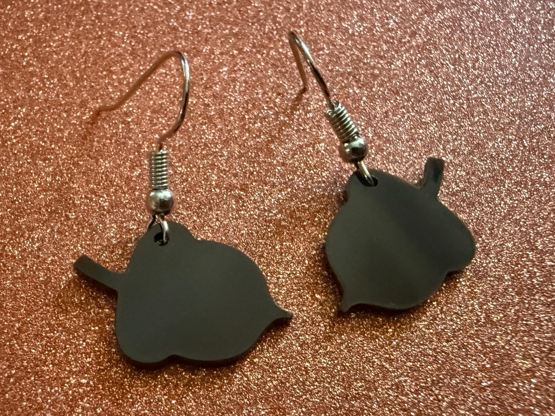 Mini Acorn Earrings: Laser Cut Acrylic Acorns, Forest, Fall, Autumn, Nuts, Nature, Squirrel, Holidays, Novelty, Gifts for Her/Him/Them