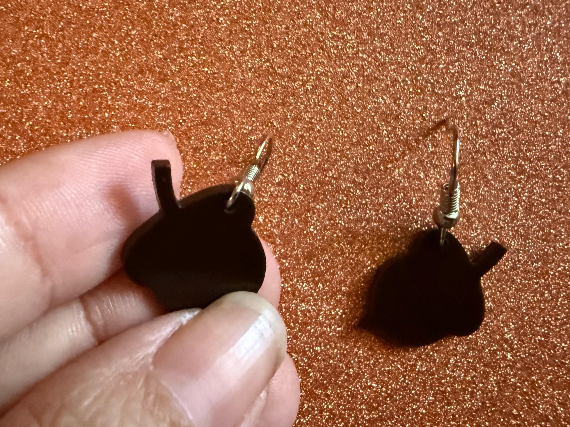 Mini Acorn Earrings: Laser Cut Acrylic Acorns, Forest, Fall, Autumn, Nuts, Nature, Squirrel, Holidays, Novelty, Gifts for Her/Him/Them