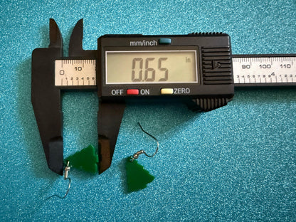 Mini Christmas Tree Earrings: Laser Cut Acrylic X-mas Trees, Evergreens, Green Earrings, Xmas, Winter, Holidays, Best Gifts for Her/Him/Them