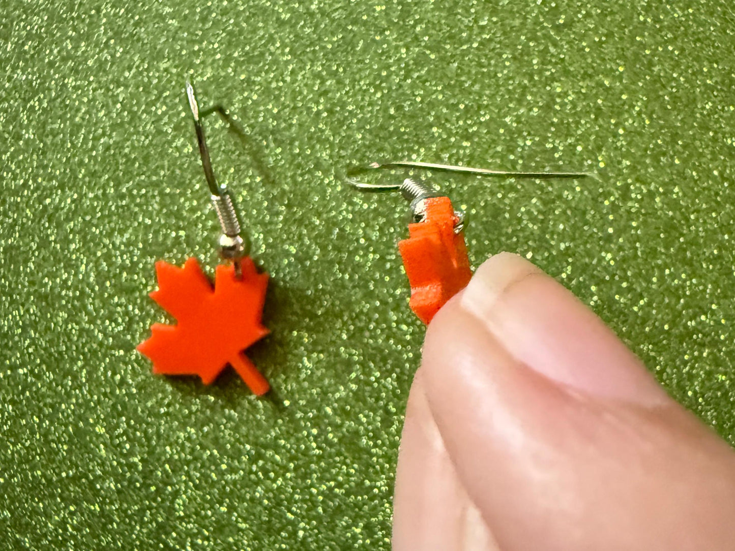 Mini Fall Leaf Earrings: Laser Cut Acrylic Leaves, Autumn Colors, Maple Leaf, Halloween, Fall Foliage, Seasons, Best Gifts for Her/Him/Them