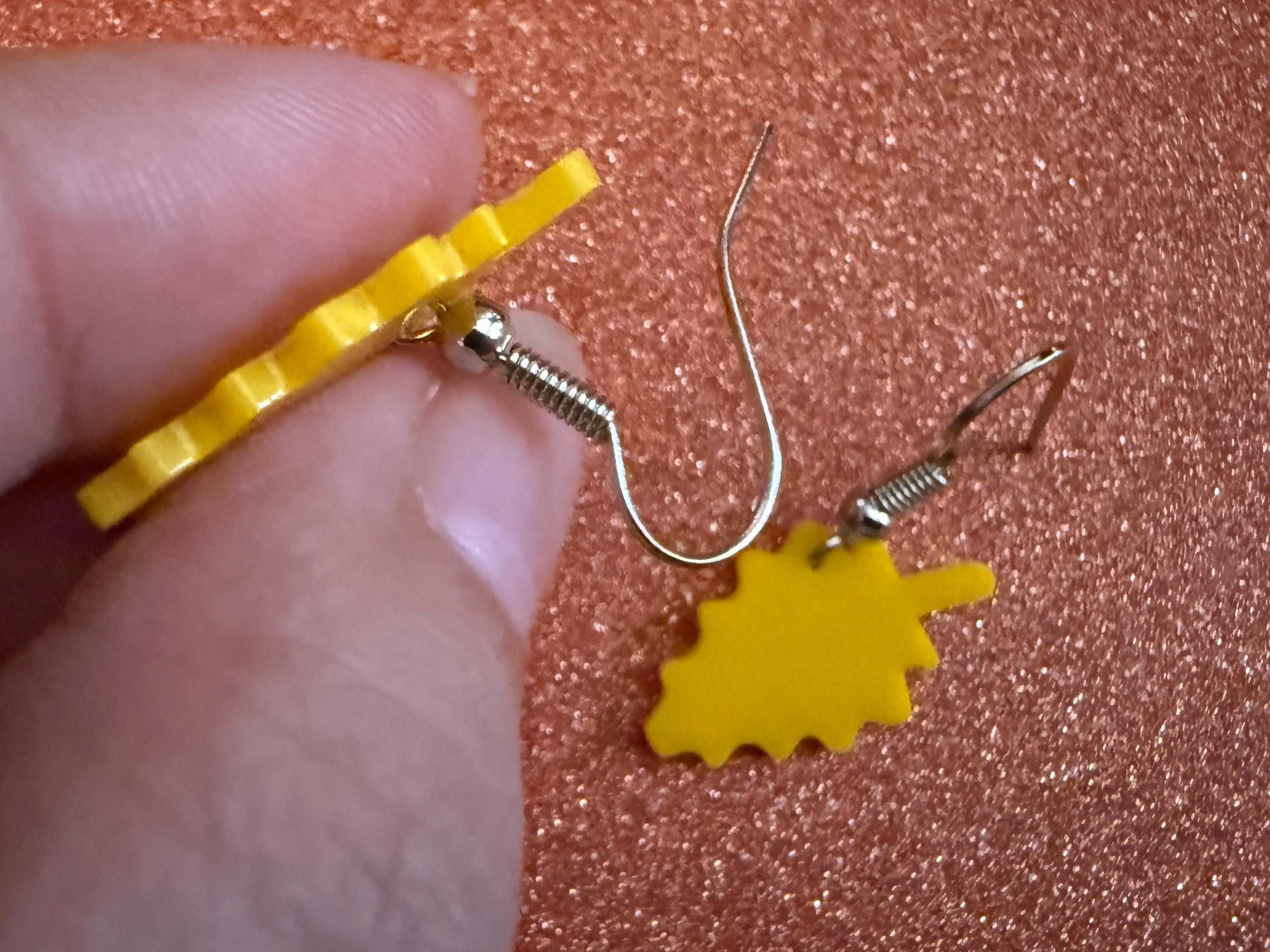 Mini Fall Leaf Earrings: Laser Cut Acrylic Leaves, Autumn Colors, Yellow Leaves, Halloween, Fall Foliage, Best Gifts for Her/Him/Them