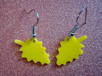 Mini Fall Leaf Earrings: Laser Cut Acrylic Leaves, Autumn Colors, Yellow Leaves, Halloween, Fall Foliage, Best Gifts for Her/Him/Them