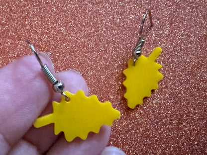 Mini Fall Leaf Earrings: Laser Cut Acrylic Leaves, Autumn Colors, Yellow Leaves, Halloween, Fall Foliage, Best Gifts for Her/Him/Them