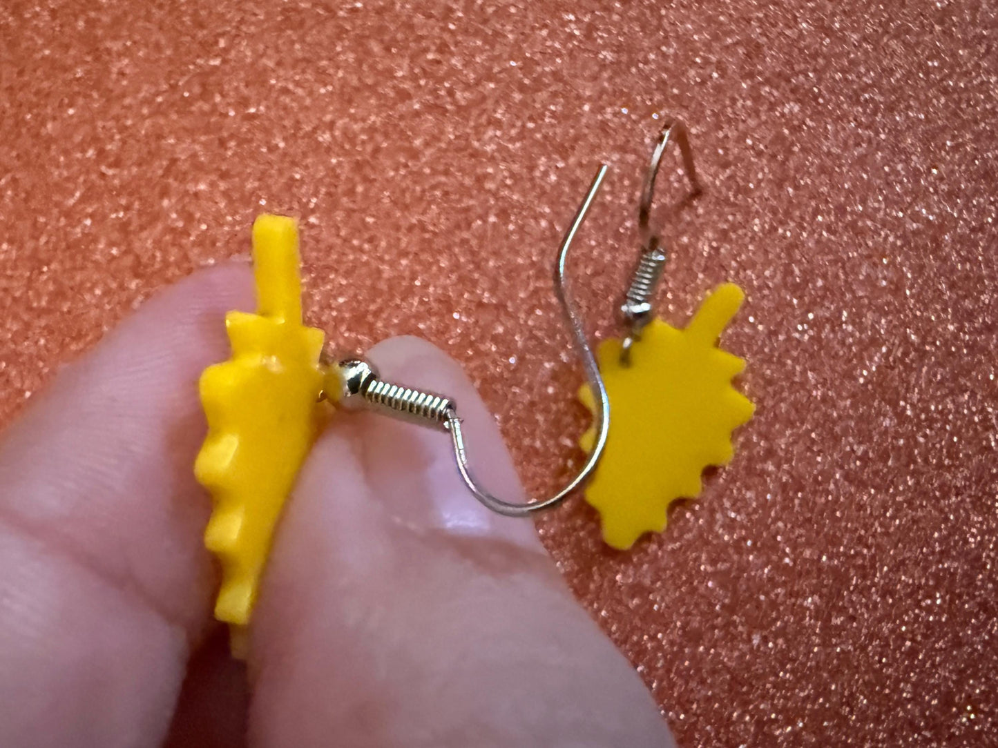Mini Fall Leaf Earrings: Laser Cut Acrylic Leaves, Autumn Colors, Yellow Leaves, Halloween, Fall Foliage, Best Gifts for Her/Him/Them