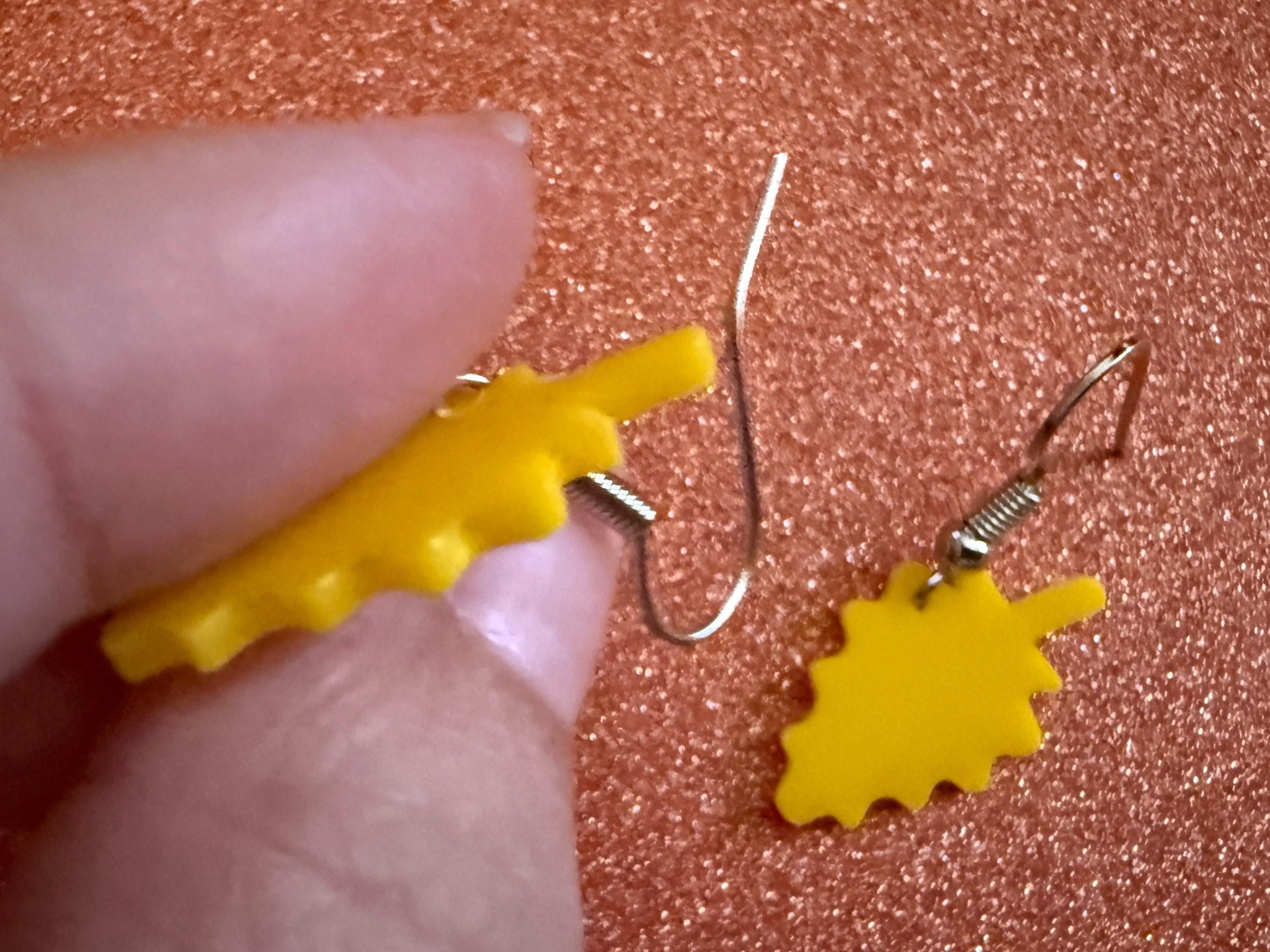 Mini Fall Leaf Earrings: Laser Cut Acrylic Leaves, Autumn Colors, Yellow Leaves, Halloween, Fall Foliage, Best Gifts for Her/Him/Them