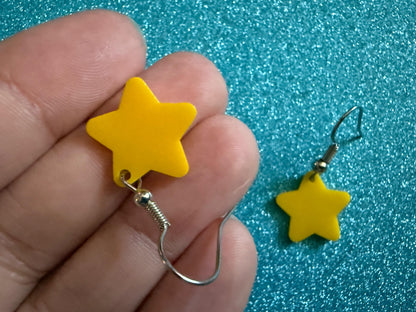 Mini Star Earrings: Laser Cut Acrylic Stars, Christmas Magic, Xmas, X-mas, Night Sky, Astrology, Astronomy, Best Gifts for Her/Him/Them
