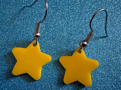 Mini Star Earrings: Laser Cut Acrylic Stars, Christmas Magic, Xmas, X-mas, Night Sky, Astrology, Astronomy, Best Gifts for Her/Him/Them