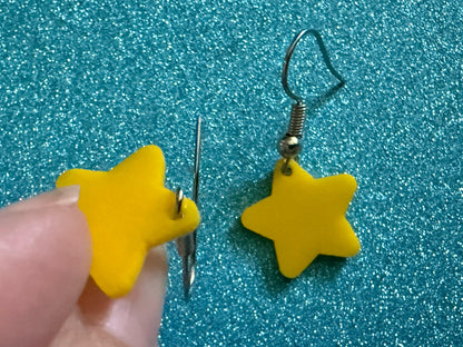 Mini Star Earrings: Laser Cut Acrylic Stars, Christmas Magic, Xmas, X-mas, Night Sky, Astrology, Astronomy, Best Gifts for Her/Him/Them