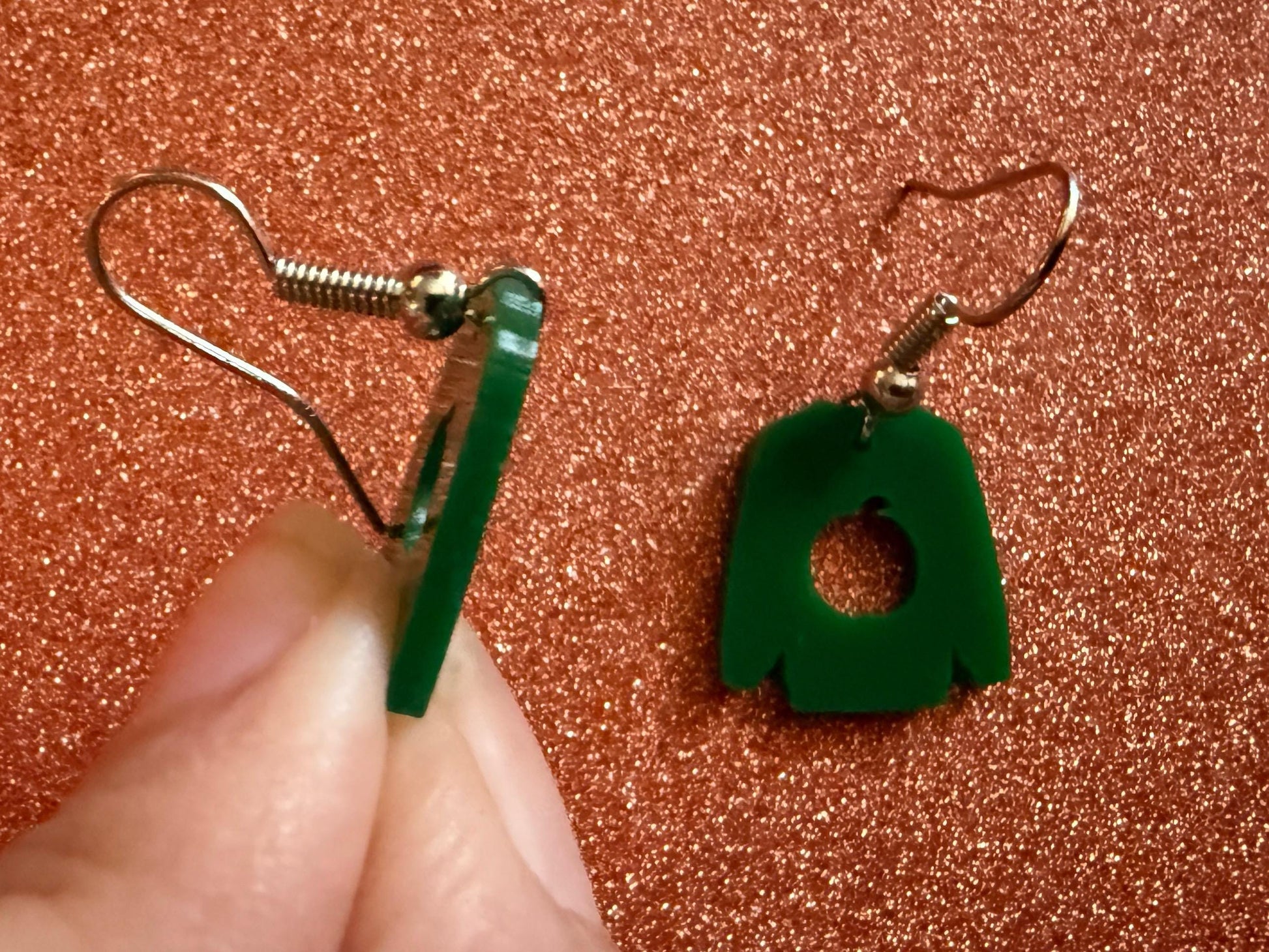 Mini Sweater Earrings: Laser Cut Acrylic Ugly Christmas Sweaters, Fall, Autumn, Holidays, Pumpkin, Green, Best Gifts for Her/Him/Them