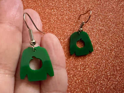 Mini Sweater Earrings: Laser Cut Acrylic Ugly Christmas Sweaters, Fall, Autumn, Holidays, Pumpkin, Green, Best Gifts for Her/Him/Them