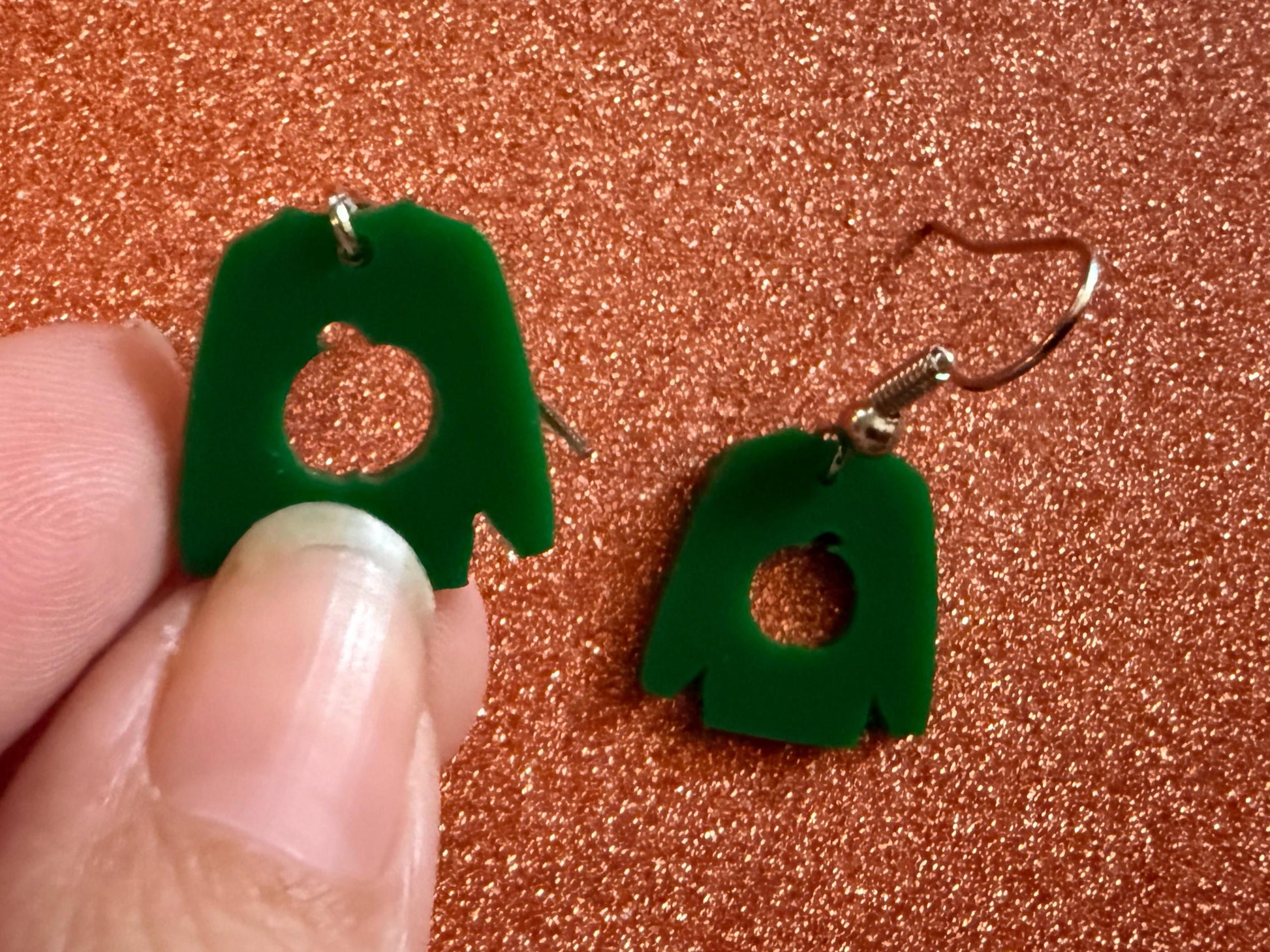 Mini Sweater Earrings: Laser Cut Acrylic Ugly Christmas Sweaters, Fall, Autumn, Holidays, Pumpkin, Green, Best Gifts for Her/Him/Them