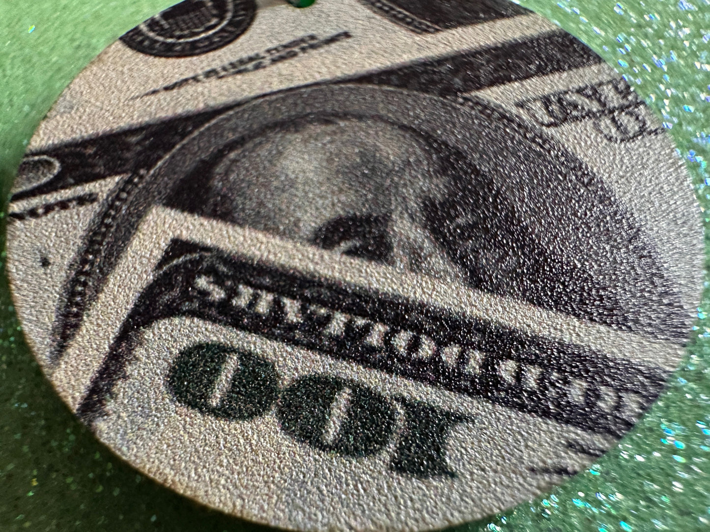Money Earrings: Laser Cut Acrylic Money Hearts, Cash, Money Bags, US, 100 Dollar Bills, Dollars, Hustle, Rich, Best Gifts for Her/Him/Them