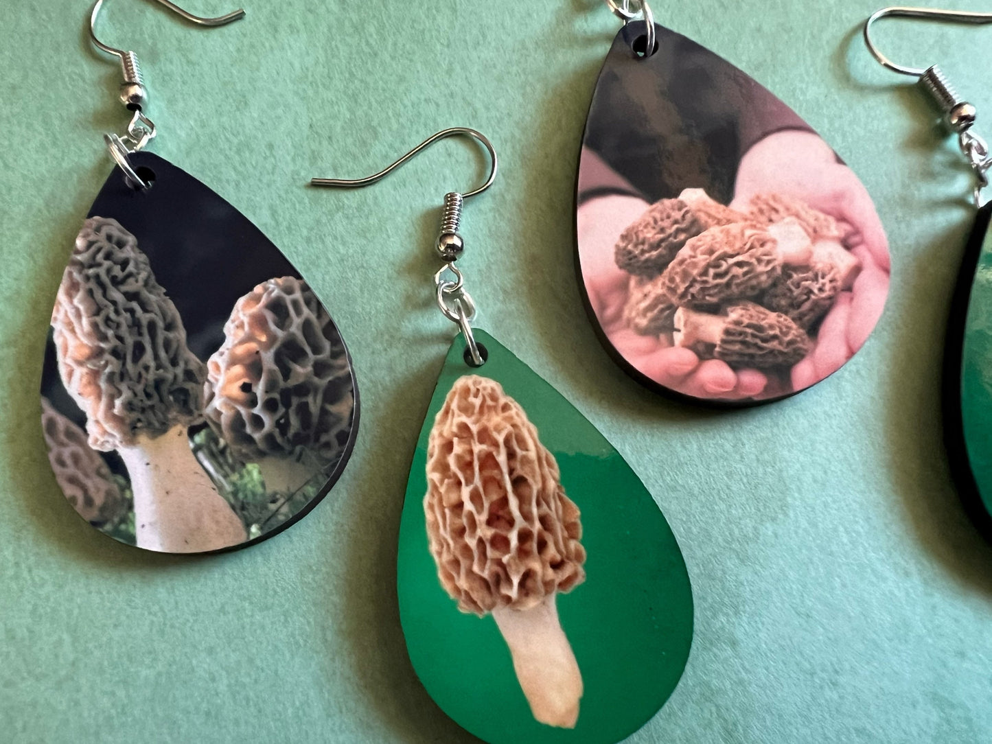 Morel Mushroom Earrings: Mycology, Chanterelle, Bolete, Amanita Mushroom Earrings, Mushroom Jewelry, Sublimated, Best Gifts for Her/Him/Them